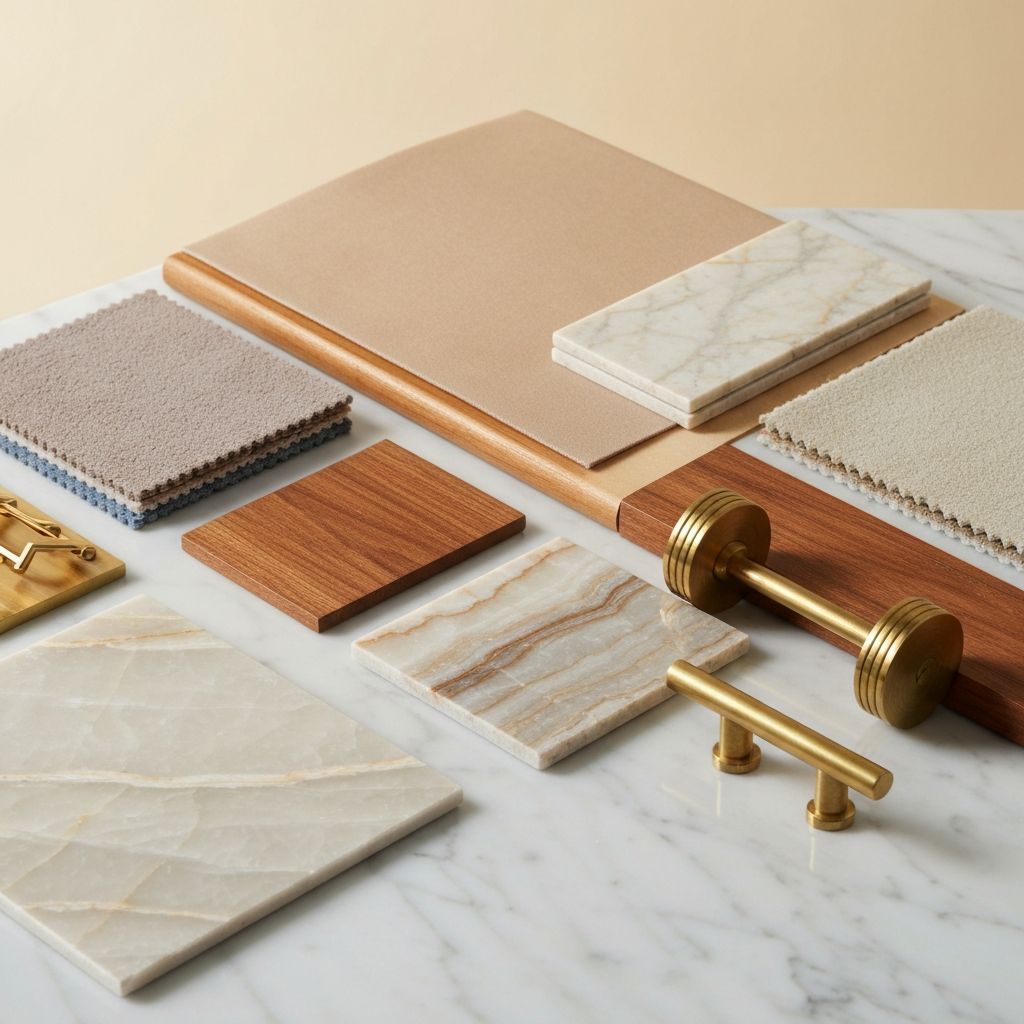 Material samples and design process